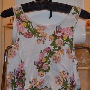 Free people floral crop top